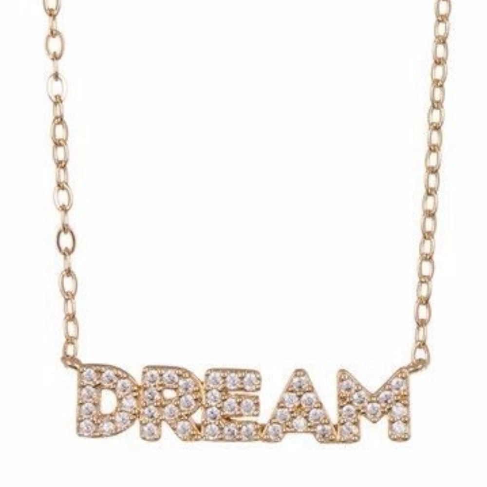 NADRI 18K Gold Plated Brass CZ Necklace - Picture 1 of 8